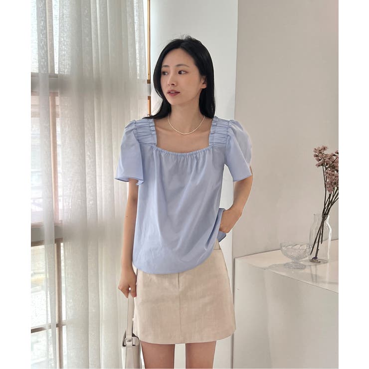 スクエアパフブラウス | by muni:r | 詳細画像32 