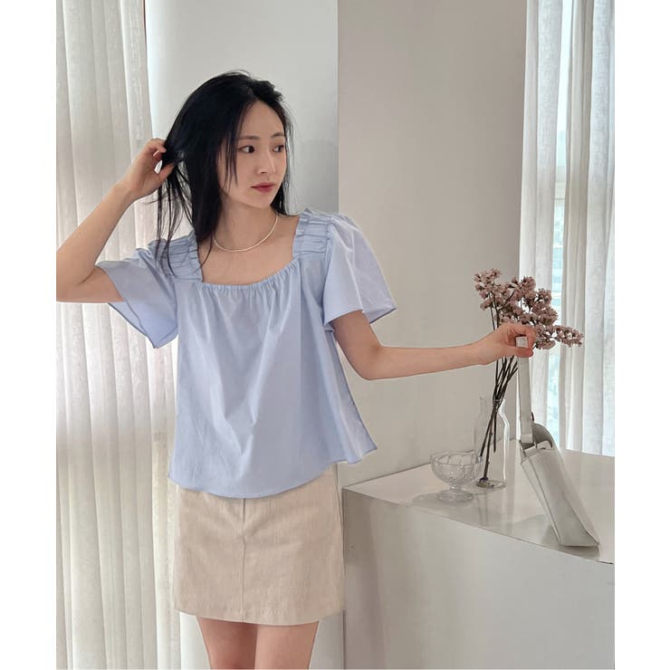 スクエアパフブラウス | by muni:r | 詳細画像33 