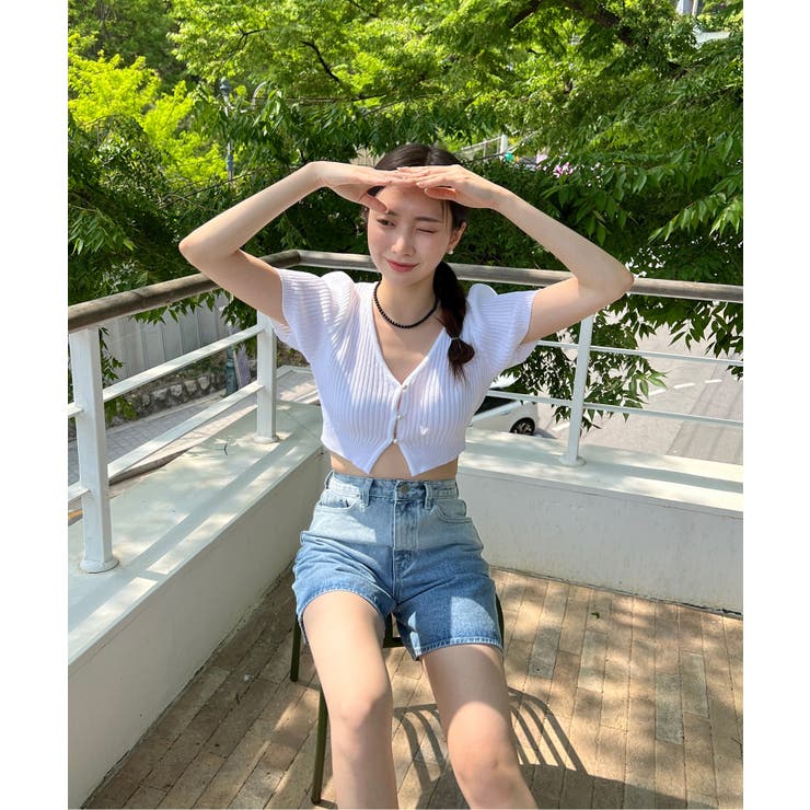 グラデーションウォッシングデニムショーツ | by muni:r | 詳細画像13 