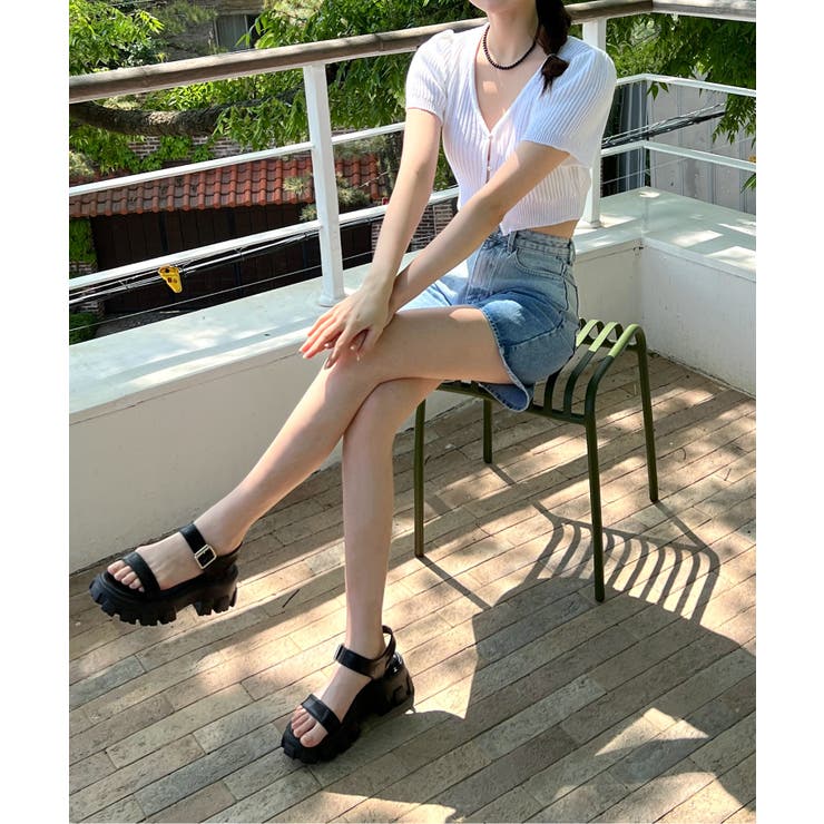 グラデーションウォッシングデニムショーツ | by muni:r | 詳細画像14 