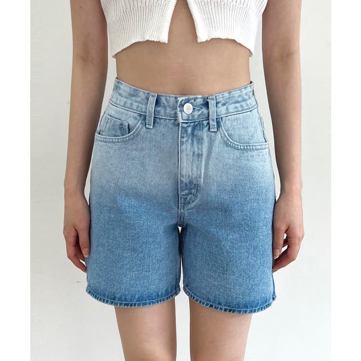 グラデーションウォッシングデニムショーツ | by muni:r | 詳細画像21 