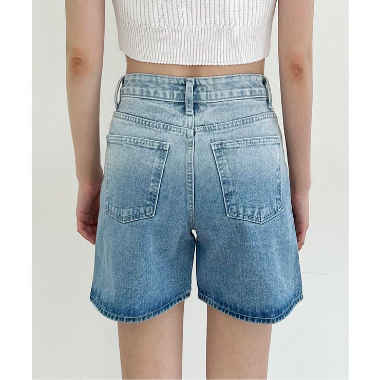 グラデーションウォッシングデニムショーツ | by muni:r | 詳細画像22 