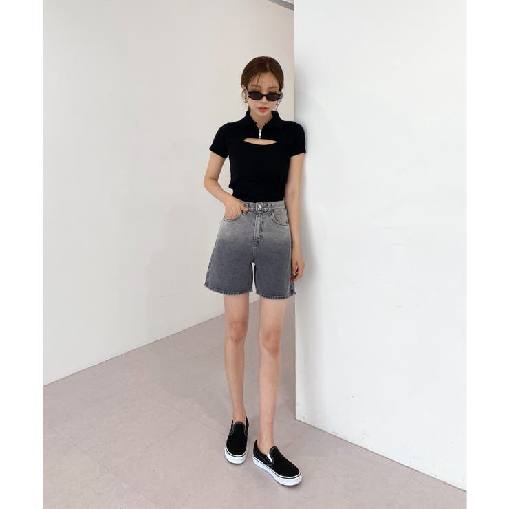 グラデーションウォッシングデニムショーツ | by muni:r | 詳細画像26 