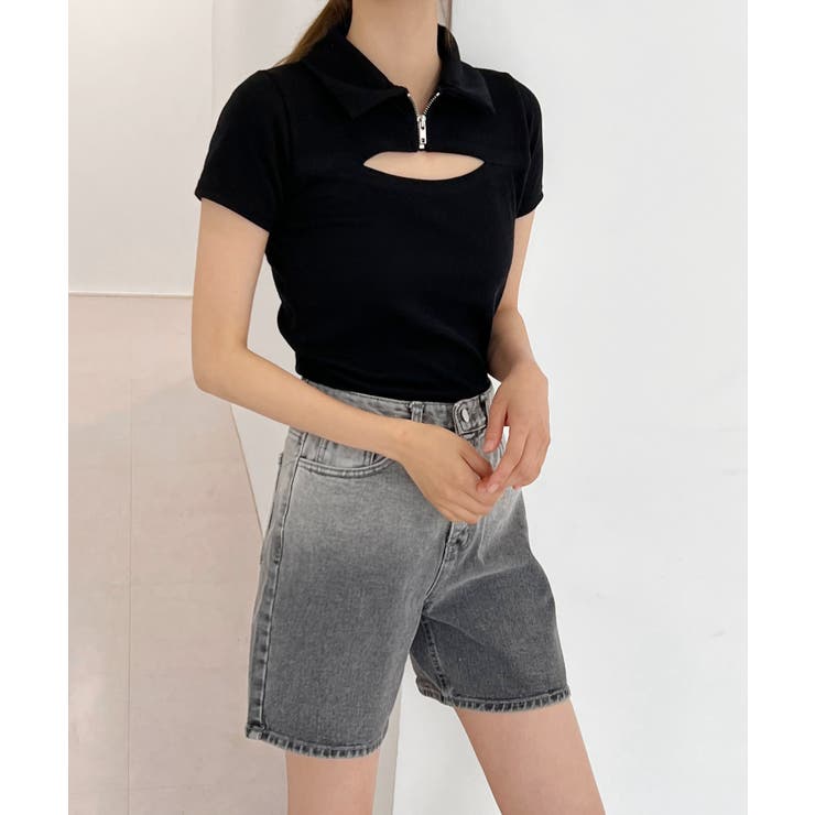 グラデーションウォッシングデニムショーツ | by muni:r | 詳細画像30 