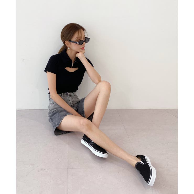 グラデーションウォッシングデニムショーツ | by muni:r | 詳細画像41 