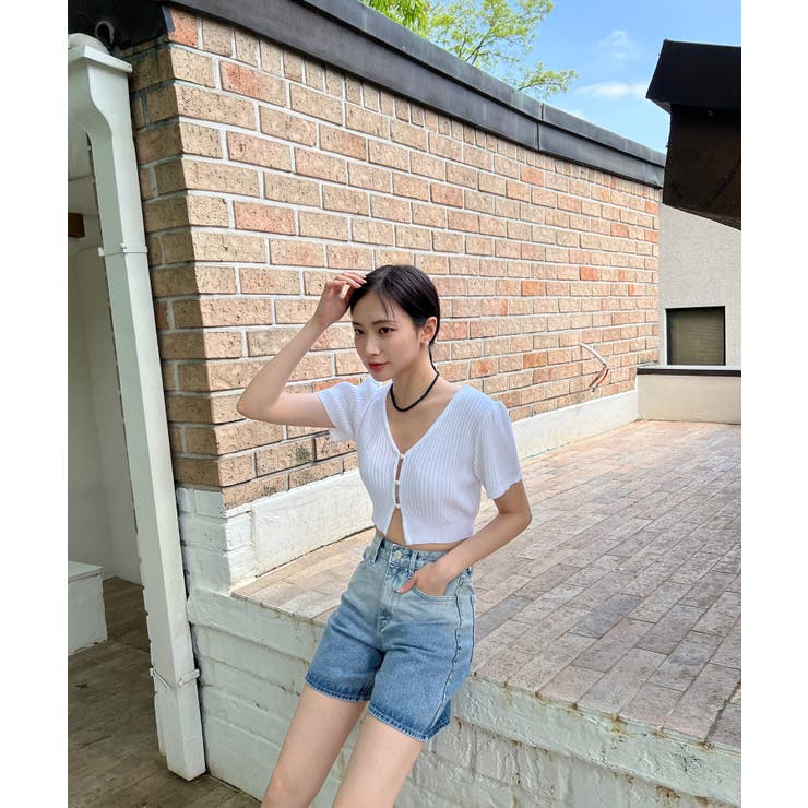 グラデーションウォッシングデニムショーツ | by muni:r | 詳細画像5 