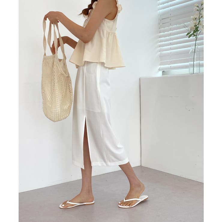 ナチュラルスリットロングスカート | by muni:r | 詳細画像10 