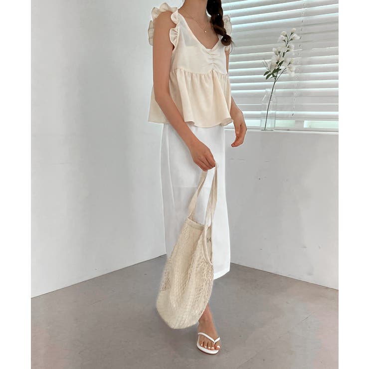 ナチュラルスリットロングスカート | by muni:r | 詳細画像2 