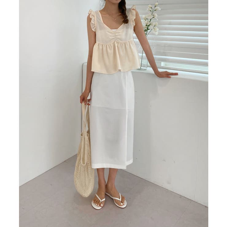 ナチュラルスリットロングスカート | by muni:r | 詳細画像3 