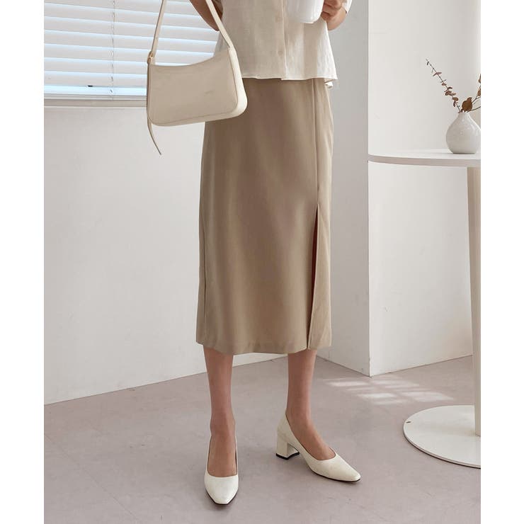 ナチュラルスリットロングスカート | by muni:r | 詳細画像33 