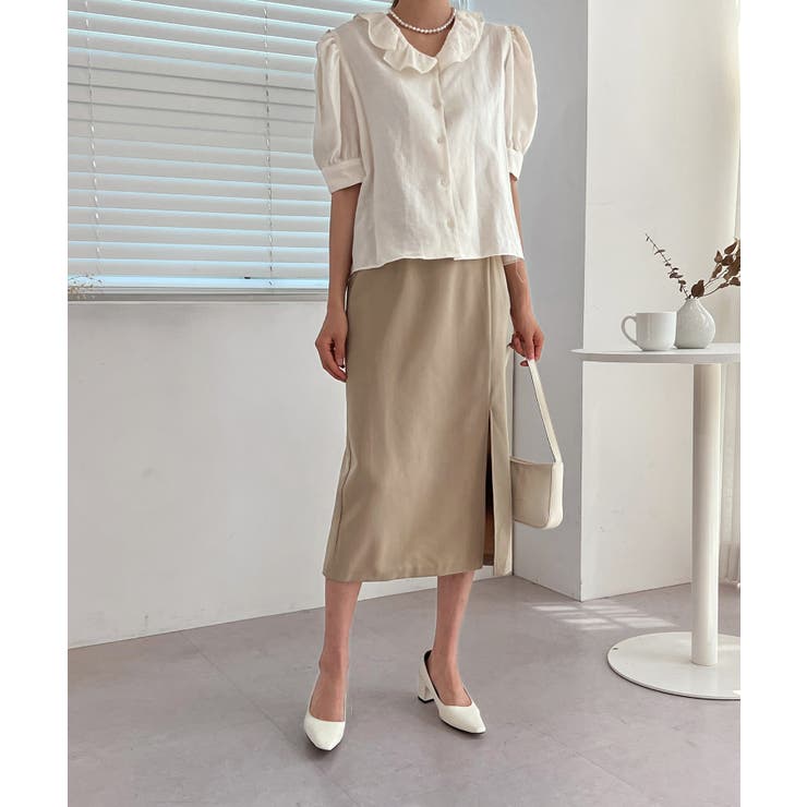 ナチュラルスリットロングスカート | by muni:r | 詳細画像37 