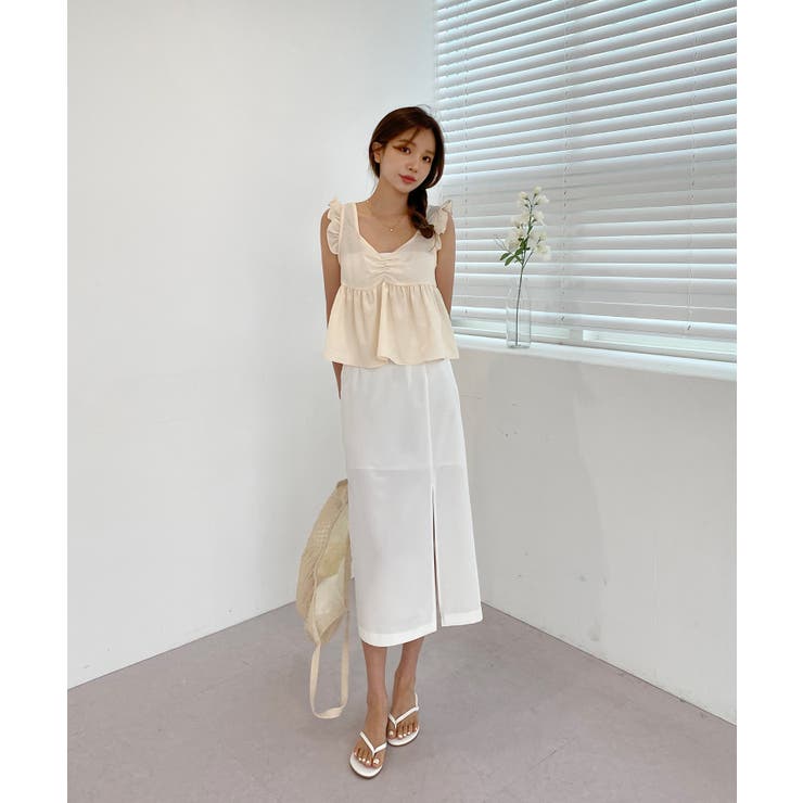 ナチュラルスリットロングスカート | by muni:r | 詳細画像5 