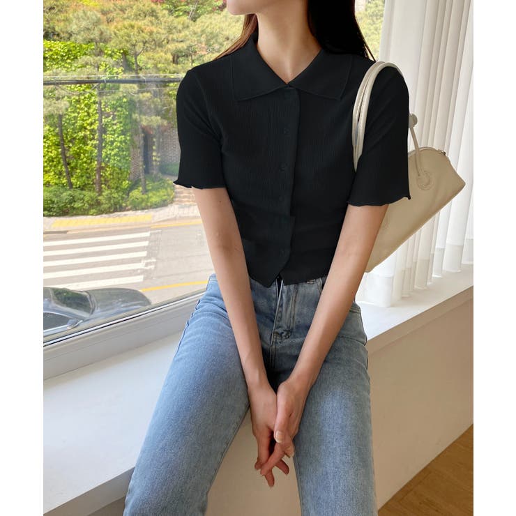 サマーカラークロップドブラウス | by muni:r | 詳細画像16 