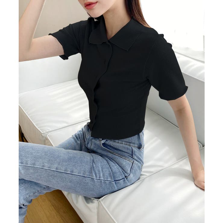 サマーカラークロップドブラウス | by muni:r | 詳細画像18 