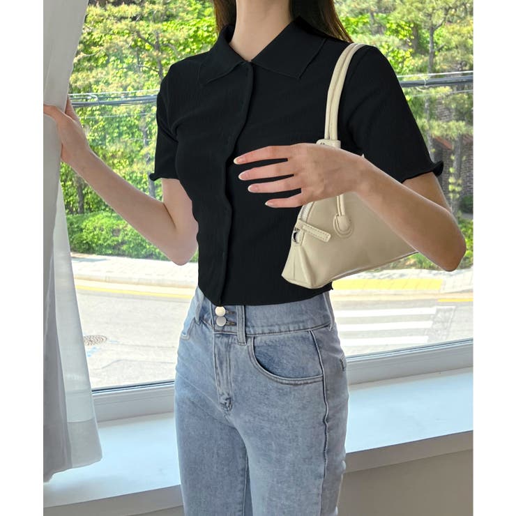 サマーカラークロップドブラウス | by muni:r | 詳細画像19 