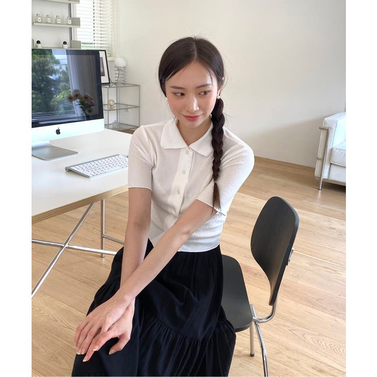 サマーカラークロップドブラウス | by muni:r | 詳細画像2 