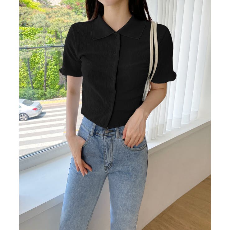 サマーカラークロップドブラウス | by muni:r | 詳細画像21 