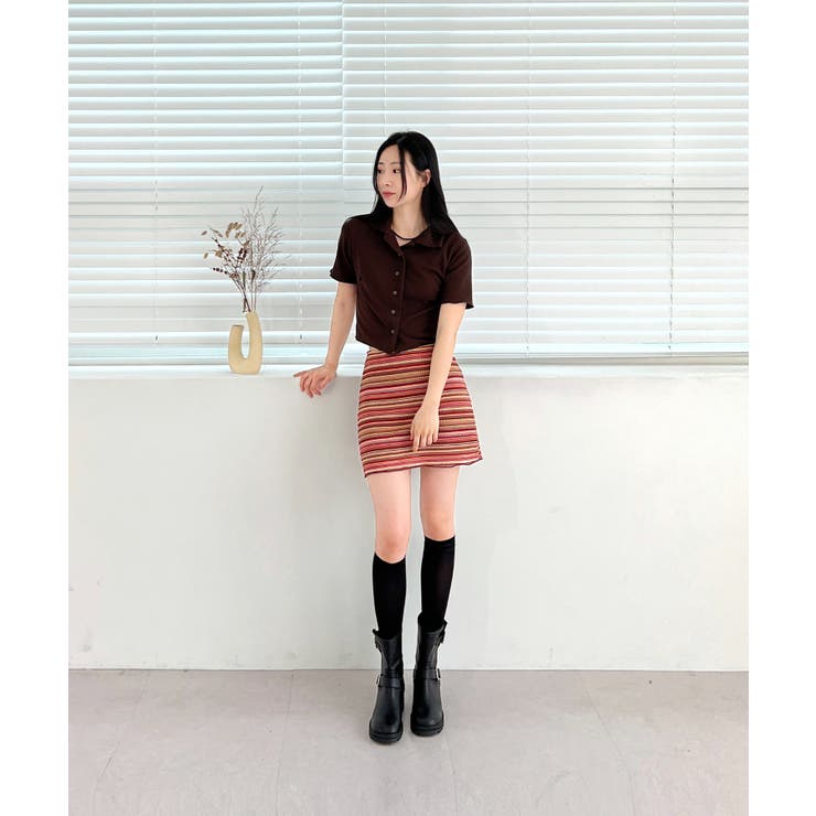 サマーカラークロップドブラウス | by muni:r | 詳細画像26 