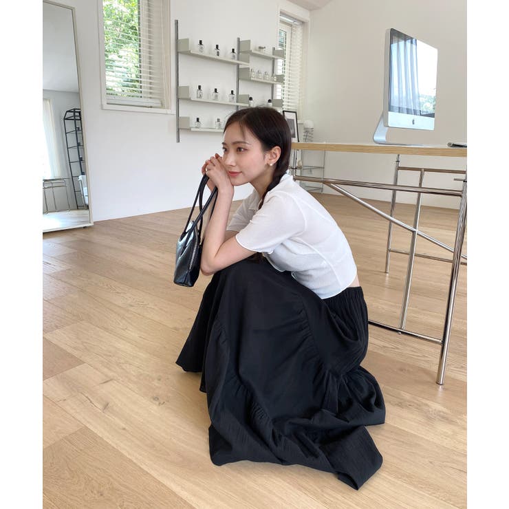 サマーカラークロップドブラウス | by muni:r | 詳細画像3 