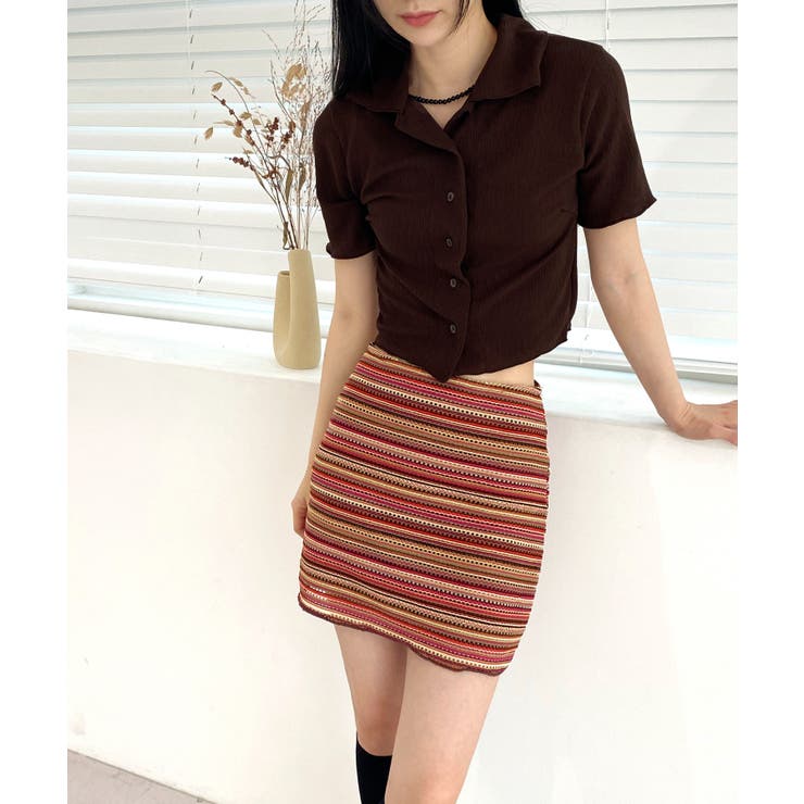 サマーカラークロップドブラウス | by muni:r | 詳細画像41 