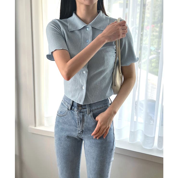 サマーカラークロップドブラウス | by muni:r | 詳細画像58 