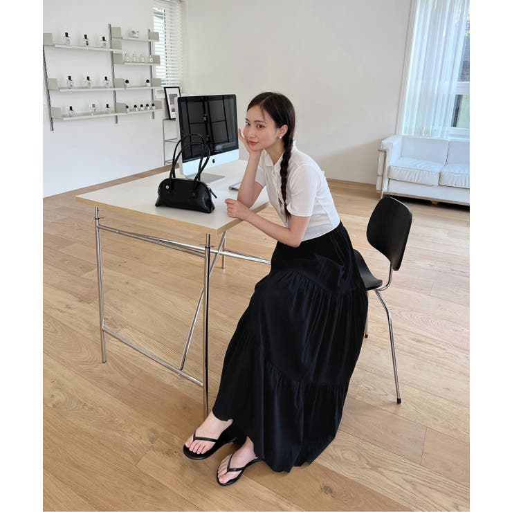 サマーカラークロップドブラウス | by muni:r | 詳細画像6 