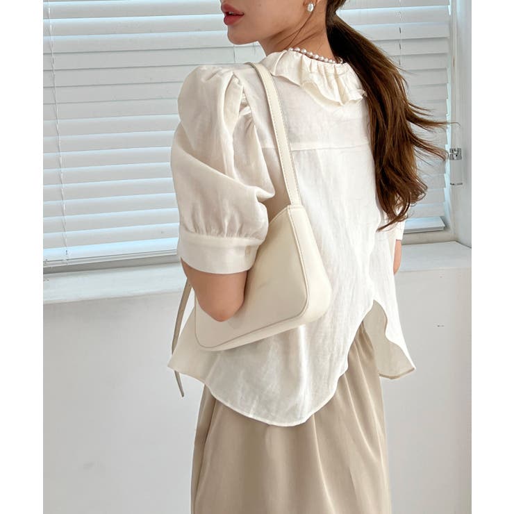 フリルスリットブラウス | by muni:r | 詳細画像12 