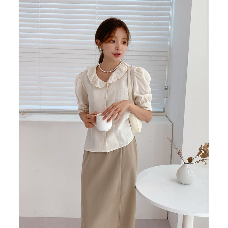 フリルスリットブラウス | by muni:r | 詳細画像6 