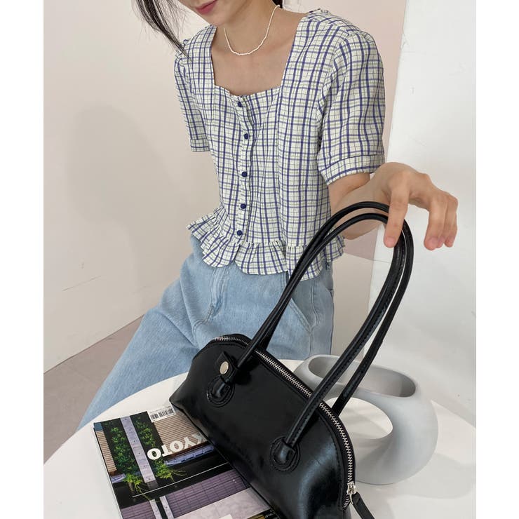 ラブリーチェックフリルブラウス | by muni:r | 詳細画像13 