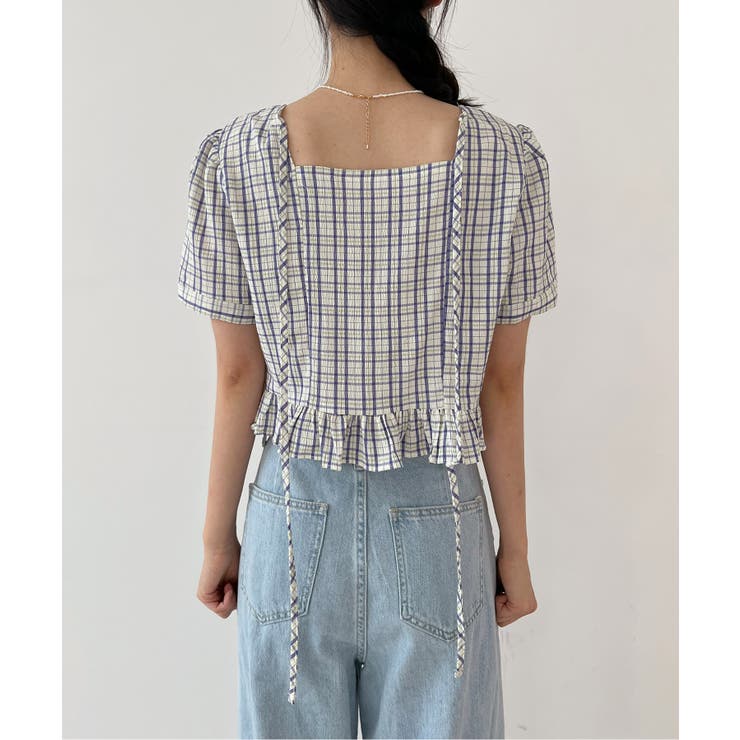 ラブリーチェックフリルブラウス | by muni:r | 詳細画像17 
