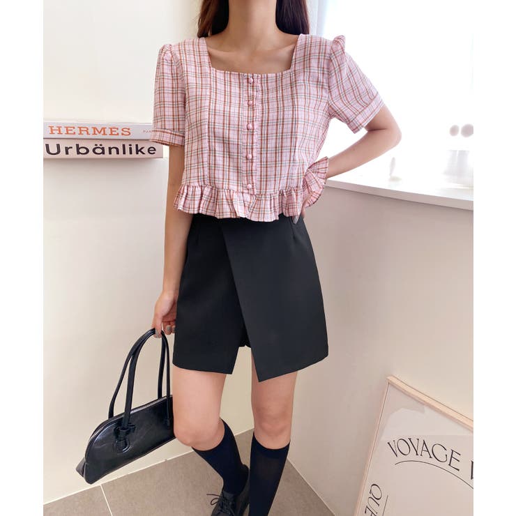 ラブリーチェックフリルブラウス | by muni:r | 詳細画像18 