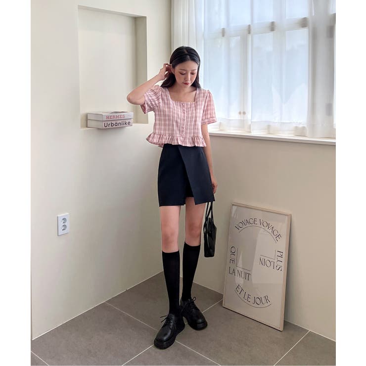 ラブリーチェックフリルブラウス | by muni:r | 詳細画像21 