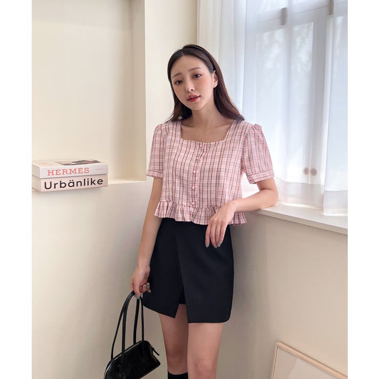 ラブリーチェックフリルブラウス | by muni:r | 詳細画像23 