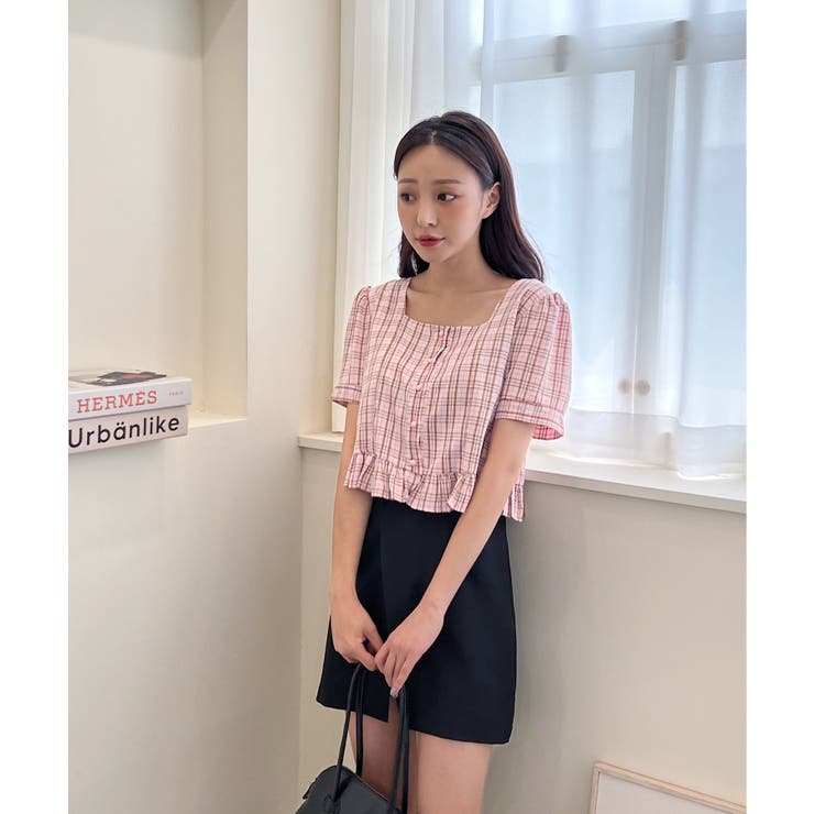 ラブリーチェックフリルブラウス | by muni:r | 詳細画像24 