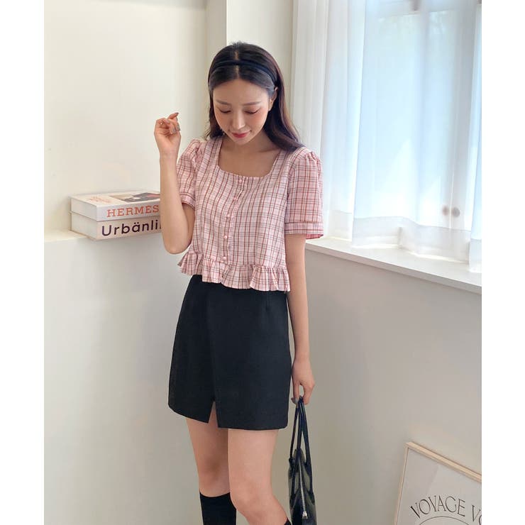 ラブリーチェックフリルブラウス | by muni:r | 詳細画像27 