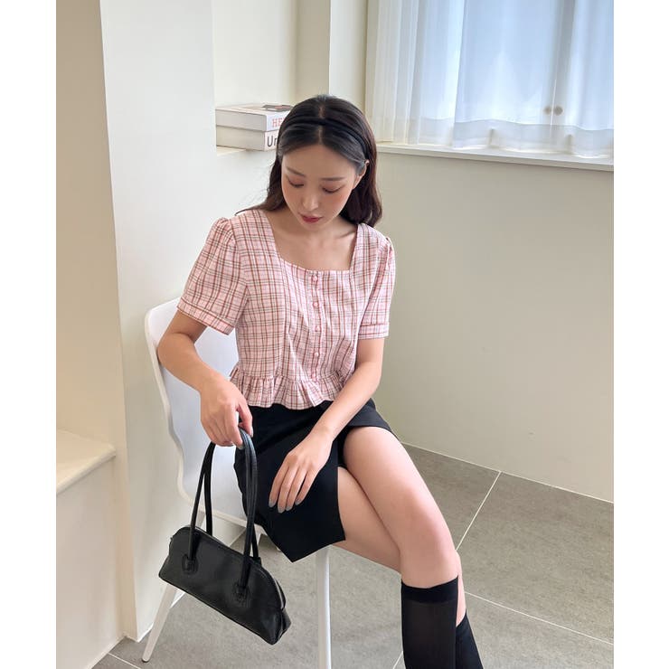 ラブリーチェックフリルブラウス | by muni:r | 詳細画像28 