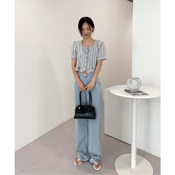 ラブリーチェックフリルブラウス | by muni:r | 詳細画像8 