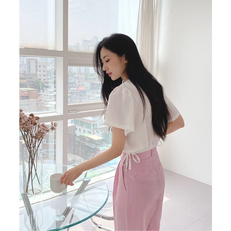 スクエアサイドリボンブラウス | by muni:r | 詳細画像11 