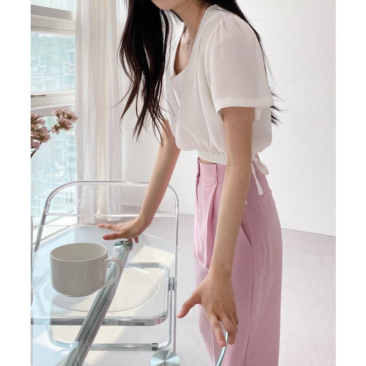 スクエアサイドリボンブラウス | by muni:r | 詳細画像13 