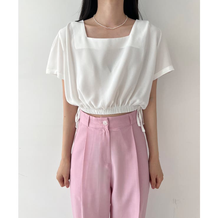 スクエアサイドリボンブラウス | by muni:r | 詳細画像17 