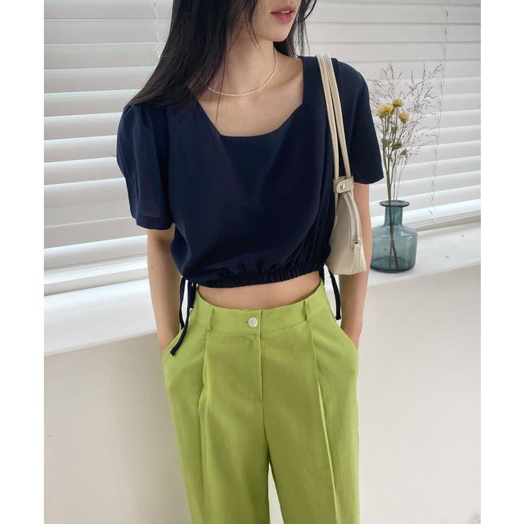 スクエアサイドリボンブラウス | by muni:r | 詳細画像20 