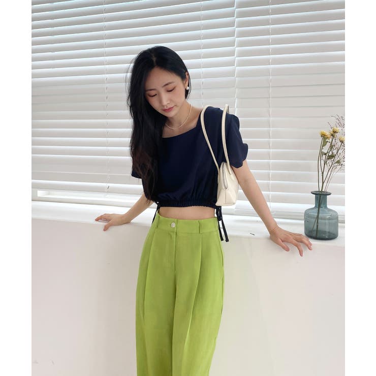 スクエアサイドリボンブラウス | by muni:r | 詳細画像21 