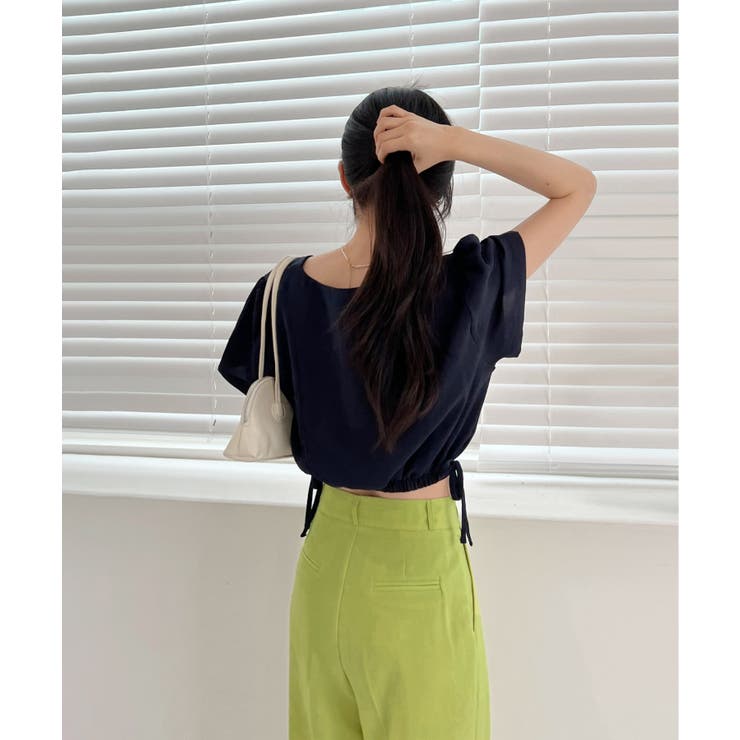 スクエアサイドリボンブラウス | by muni:r | 詳細画像30 