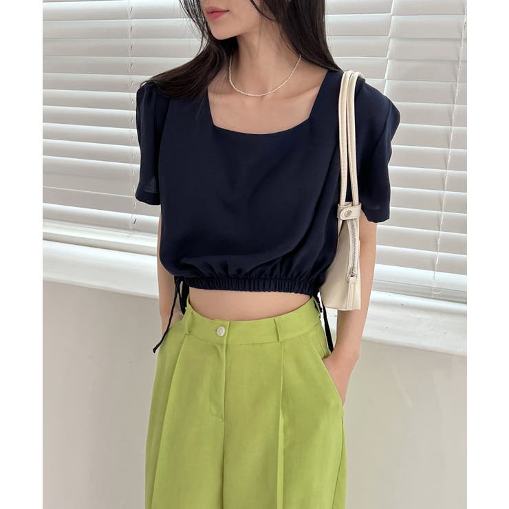 スクエアサイドリボンブラウス | by muni:r | 詳細画像35 