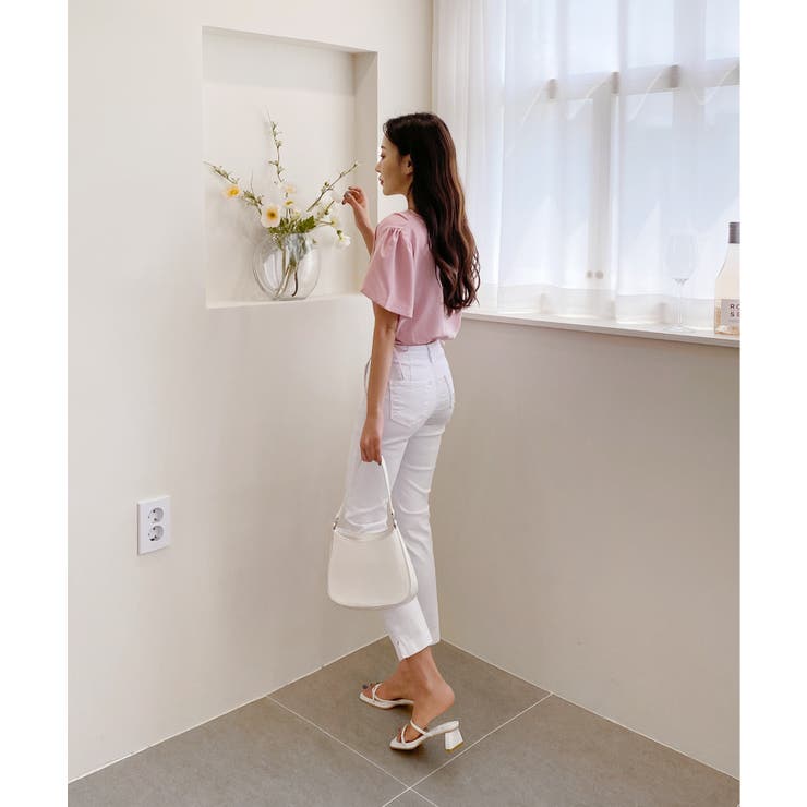 スクエアサイドリボンブラウス | by muni:r | 詳細画像45 