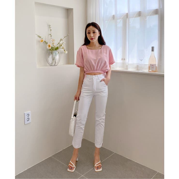 スクエアサイドリボンブラウス | by muni:r | 詳細画像46 