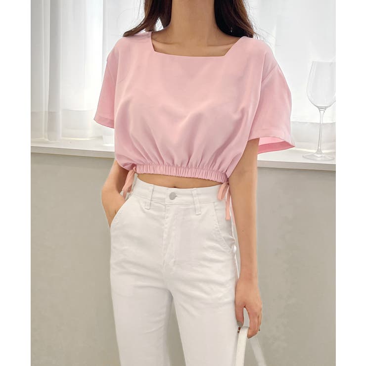 スクエアサイドリボンブラウス | by muni:r | 詳細画像48 