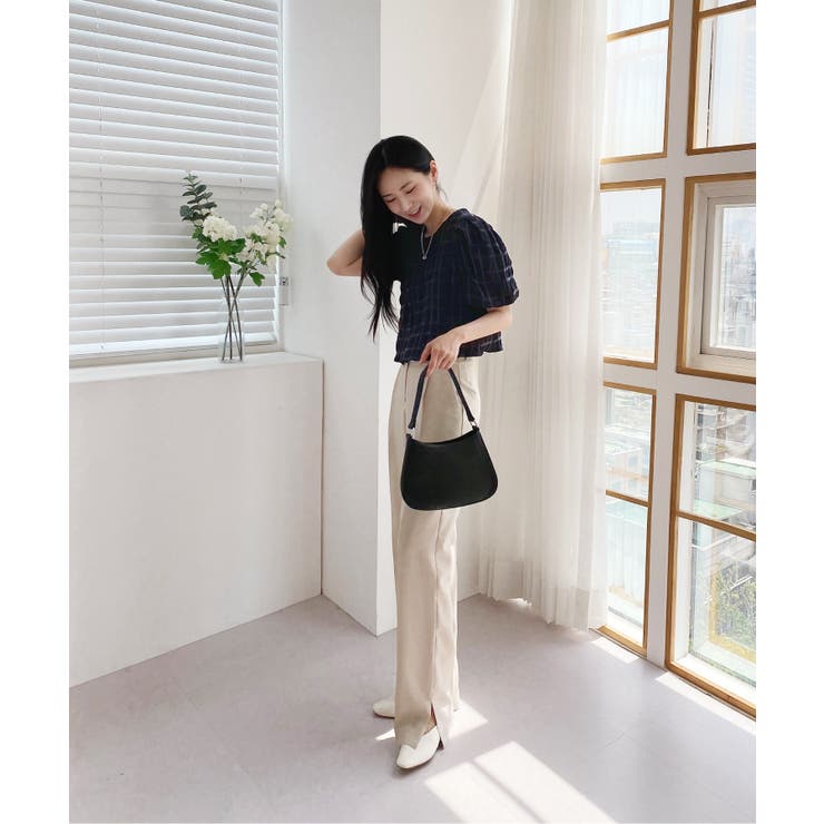 バックリボンポイントエンボスブラウス | by muni:r | 詳細画像32 