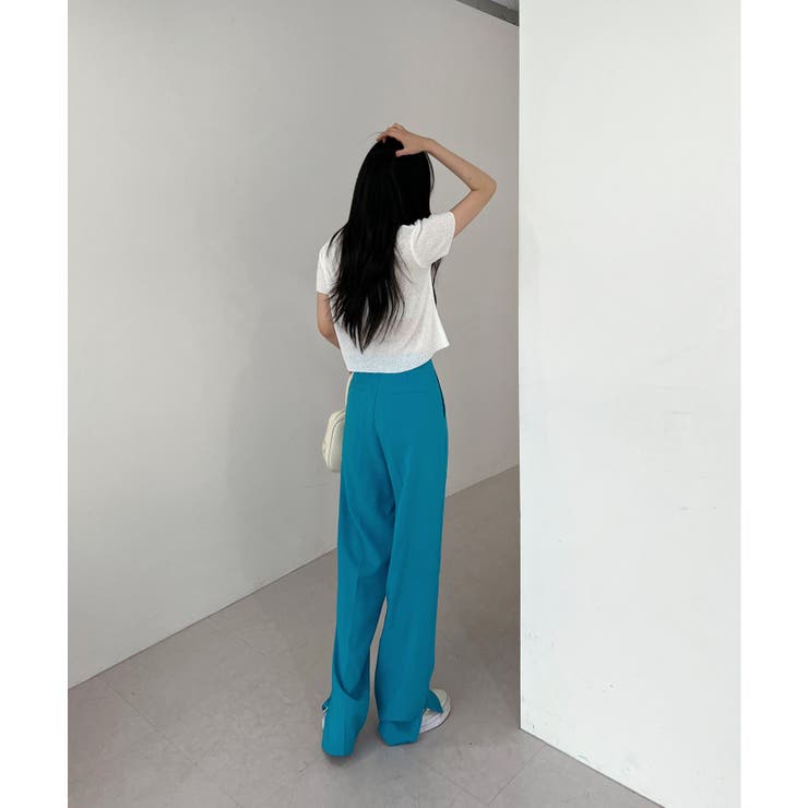 クロップシャーリングストラップニット | by muni:r | 詳細画像10 