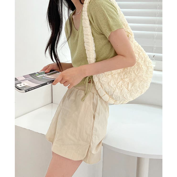 クロップシャーリングストラップニット | by muni:r | 詳細画像22 